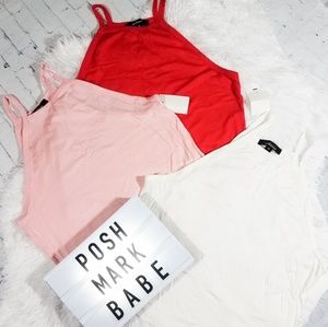 Ambiance High Haltered Crop Top (all 3)